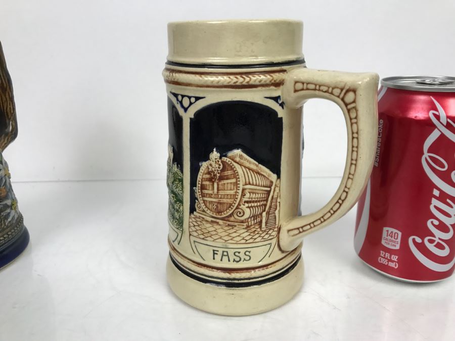 Set Of (4) German Beer Steins Mugs [Photo 17]