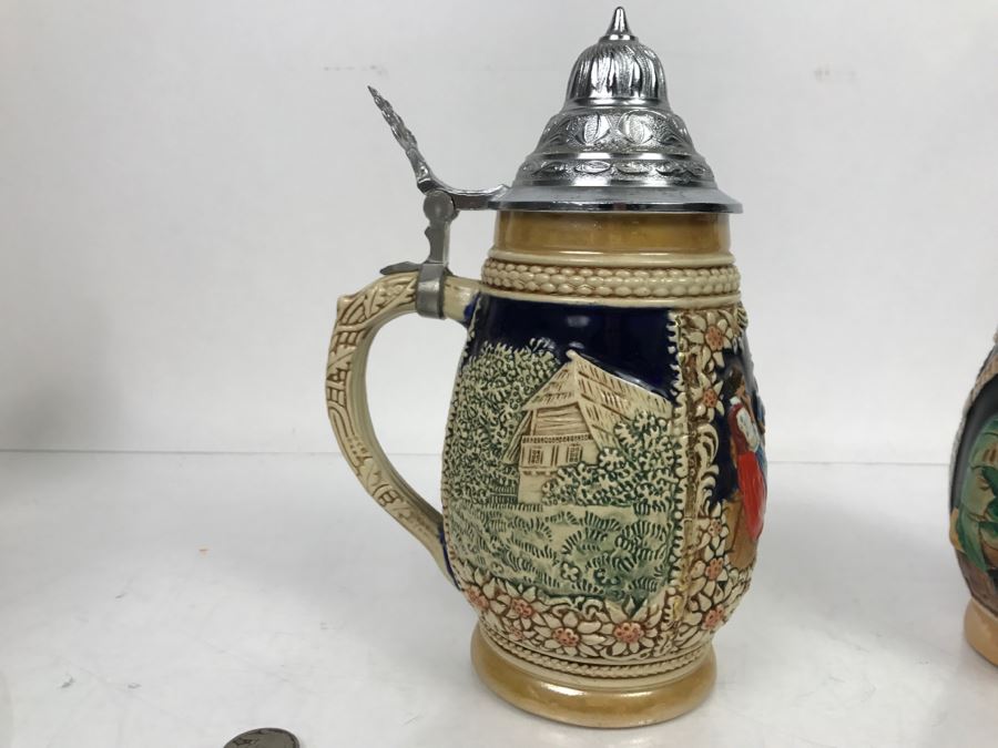 Set Of (4) German Beer Steins [Photo 15]