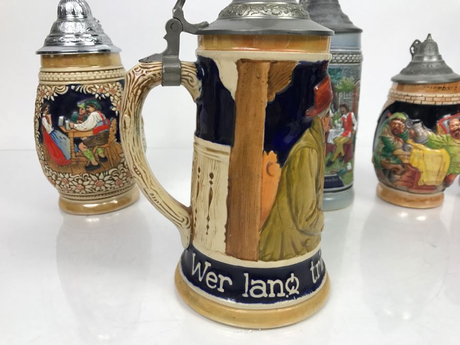 Set Of (4) German Beer Steins [Photo 3]