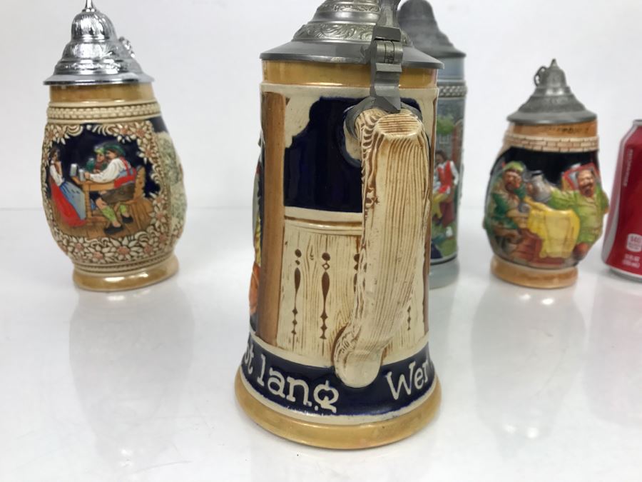 Set Of (4) German Beer Steins [Photo 5]