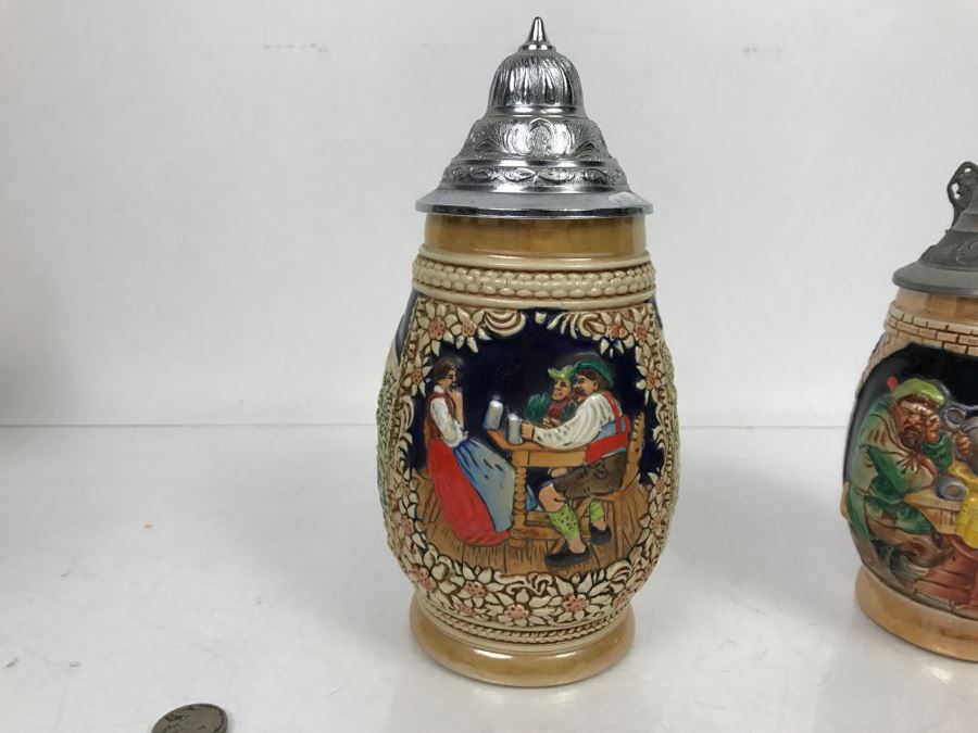 Set Of (4) German Beer Steins [Photo 12]