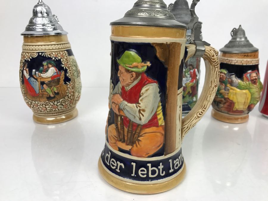 Set Of (4) German Beer Steins [Photo 4]