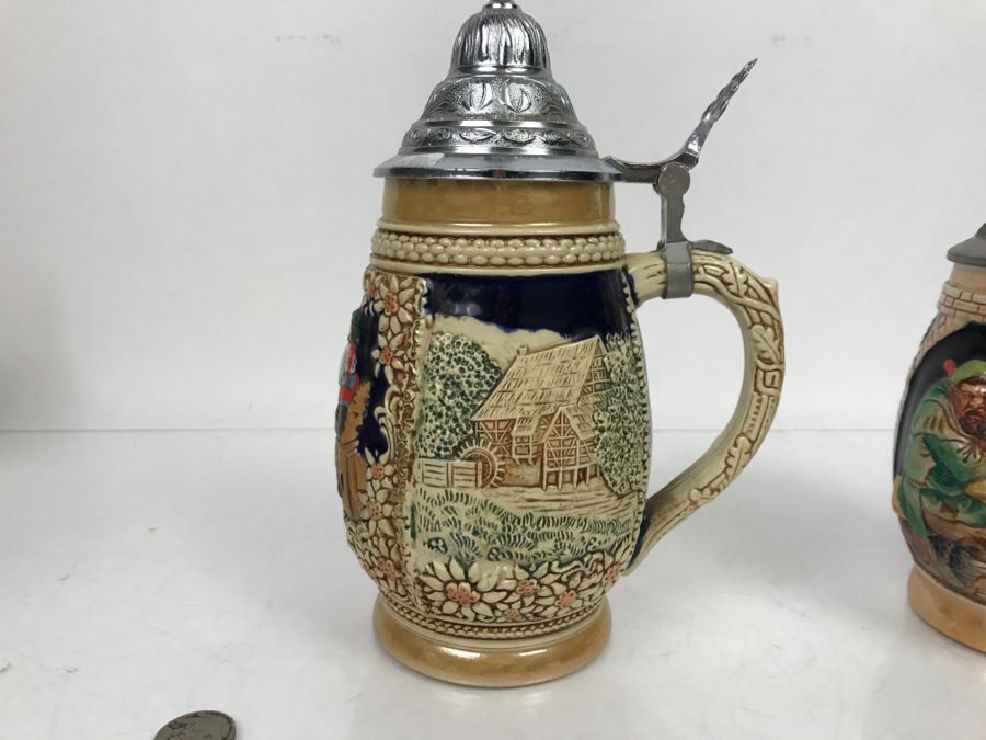 Set Of (4) German Beer Steins [Photo 14]