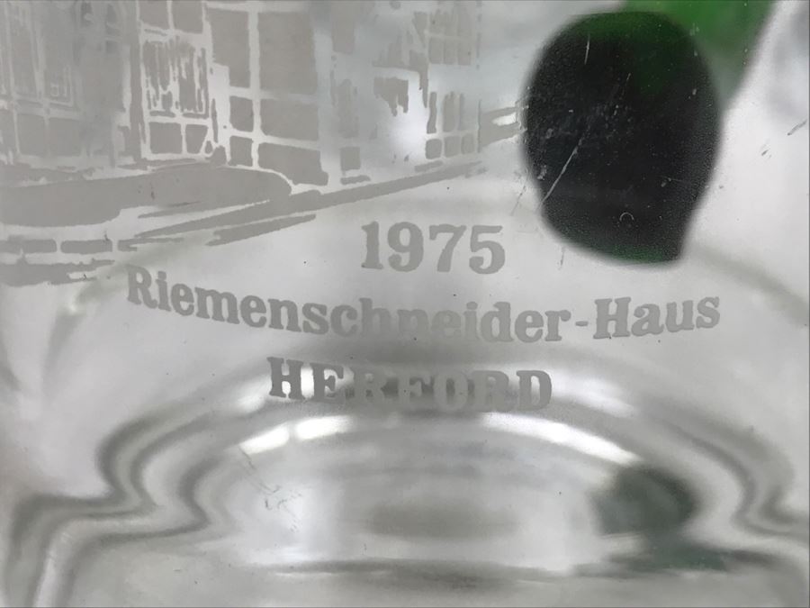 Set Of (4) Glass German Beer Steins [Photo 10]