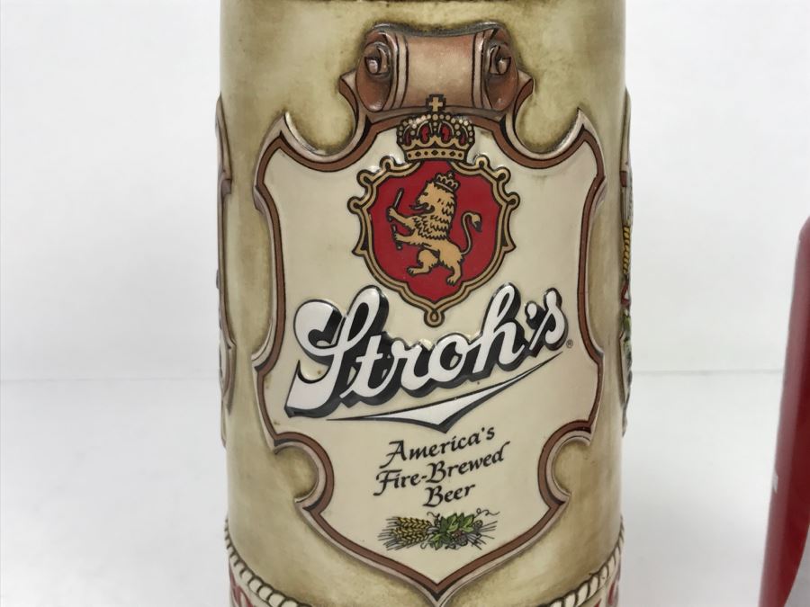 Stroh's Brewing Co Advertising Beer Stein By Ceramarte [Photo 2]