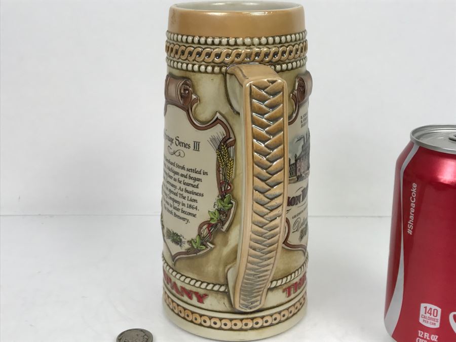 Stroh's Brewing Co Advertising Beer Stein By Ceramarte [Photo 6]
