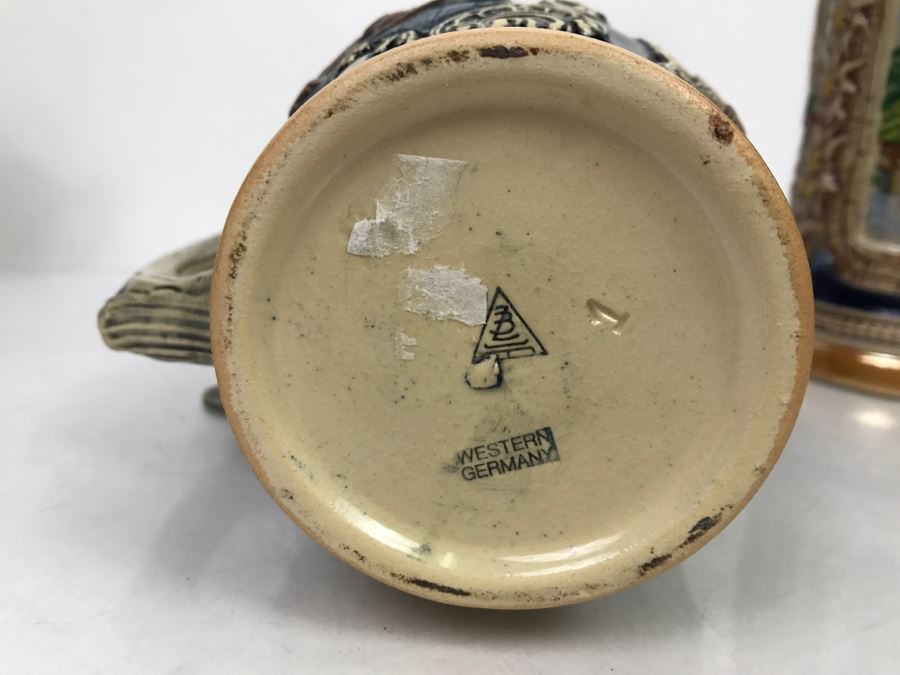 Set Of (4) German Beer Steins Mugs + (1) Finn MacCoul Beer Stein From Ireland [Photo 14]