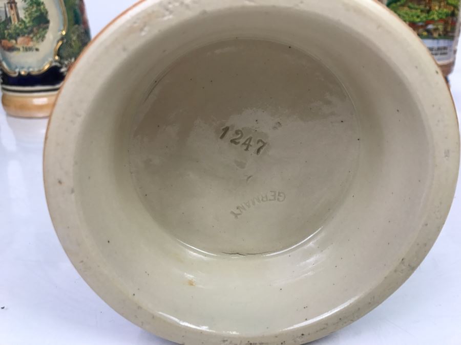 Set Of (4) German Beer Steins Mugs + (1) Finn MacCoul Beer Stein From Ireland [Photo 6]