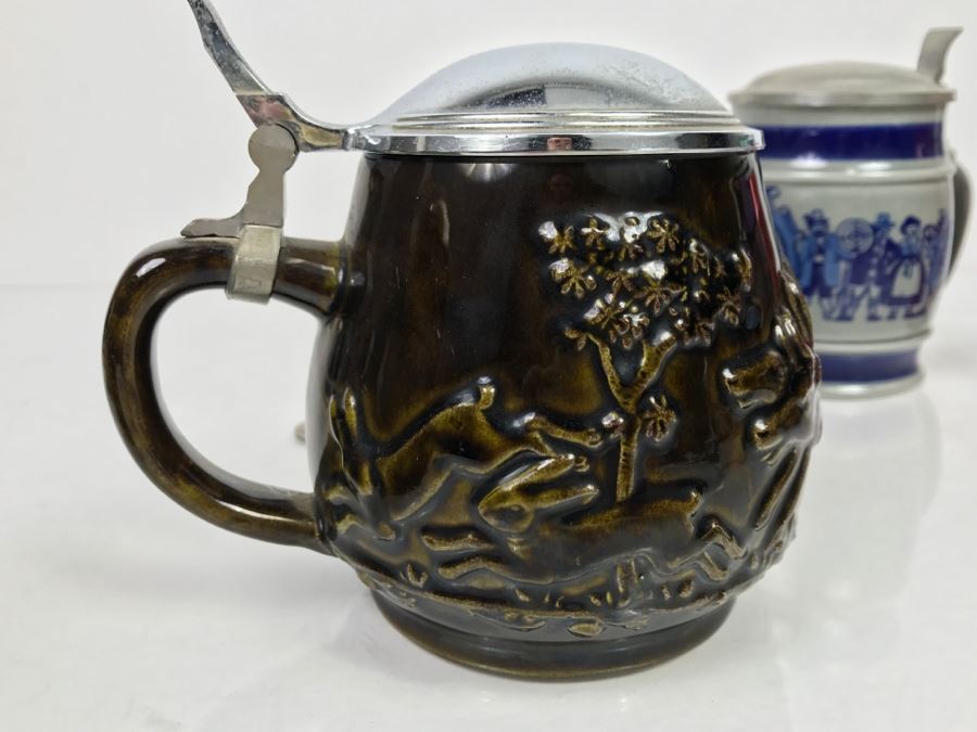 Set Of (4) German Beer Steins One Is Goebel [Photo 15]