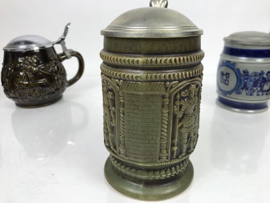 Set Of (4) German Beer Steins One Is Goebel [Photo 10]