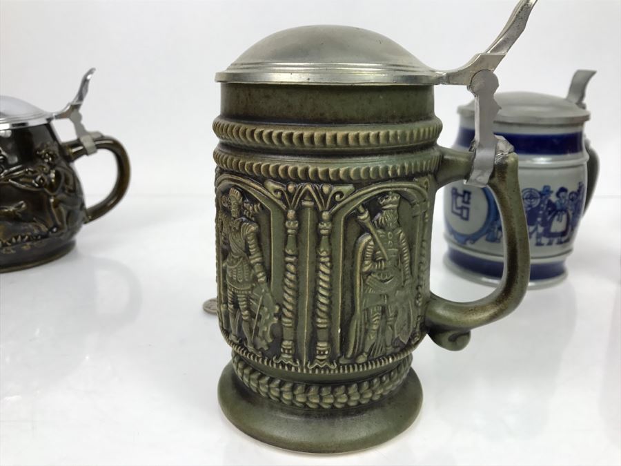 Set Of (4) German Beer Steins One Is Goebel [Photo 8]