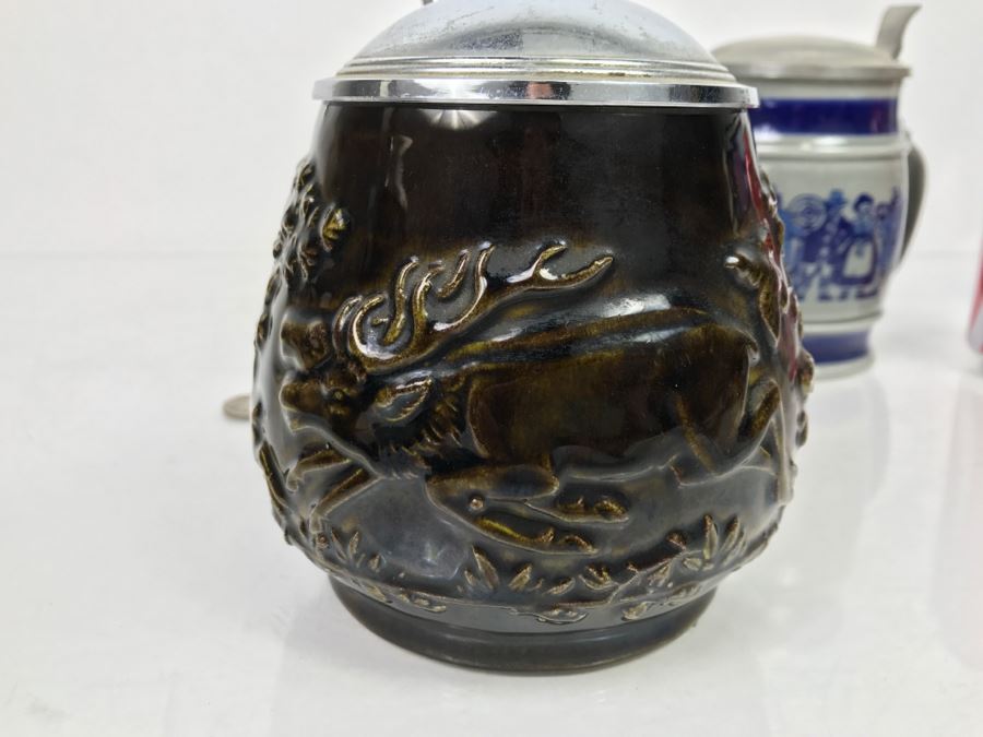 Set Of (4) German Beer Steins One Is Goebel [Photo 14]