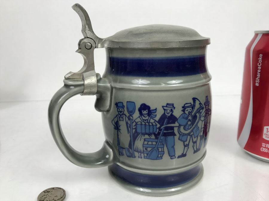 Set Of (4) German Beer Steins One Is Goebel [Photo 21]