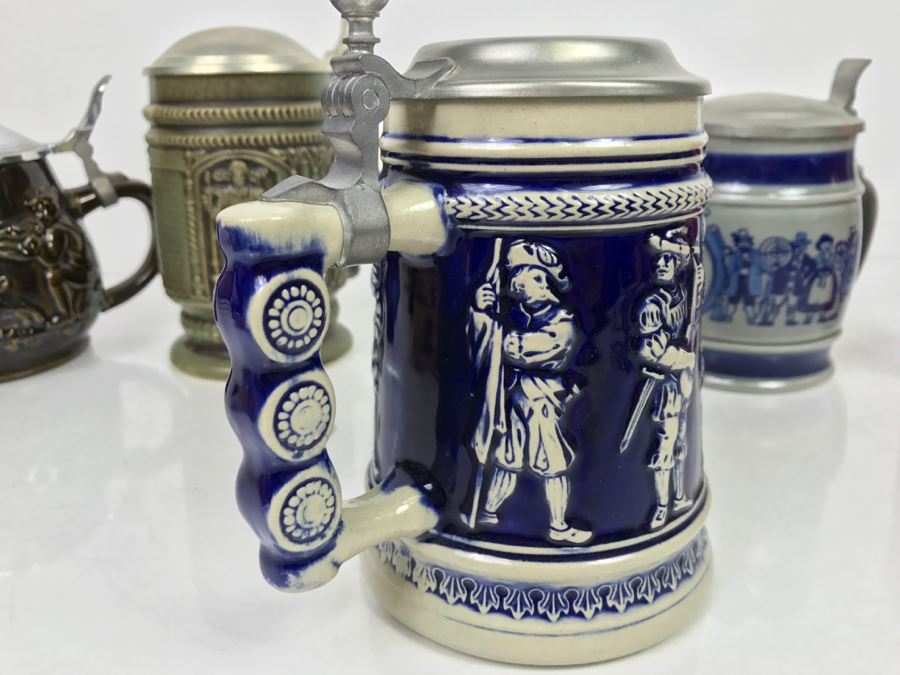 Set Of (4) German Beer Steins One Is Goebel [Photo 4]