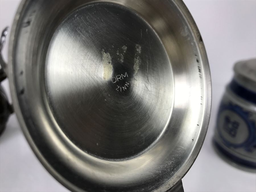 Set Of (4) German Beer Steins One Is Goebel [Photo 6]