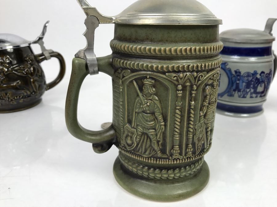 Set Of (4) German Beer Steins One Is Goebel [Photo 9]