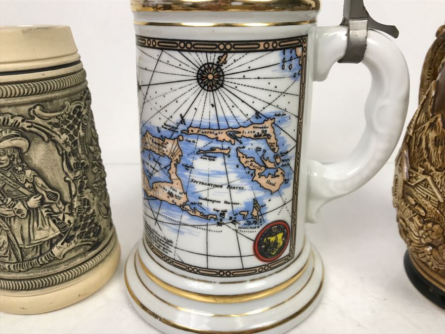 Set Of (4) Beer Steins [Photo 4]