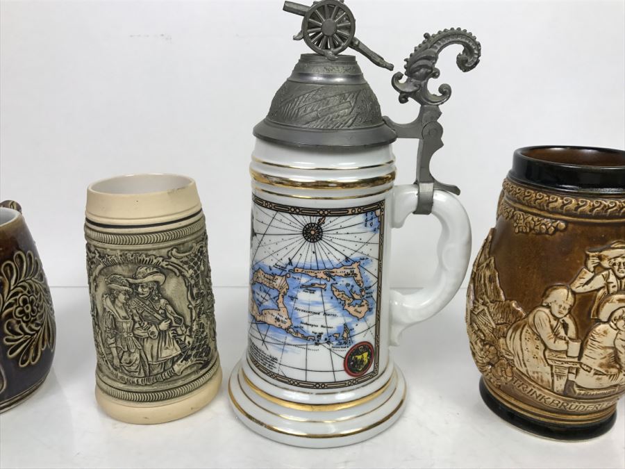 Set Of (4) Beer Steins [Photo 2]