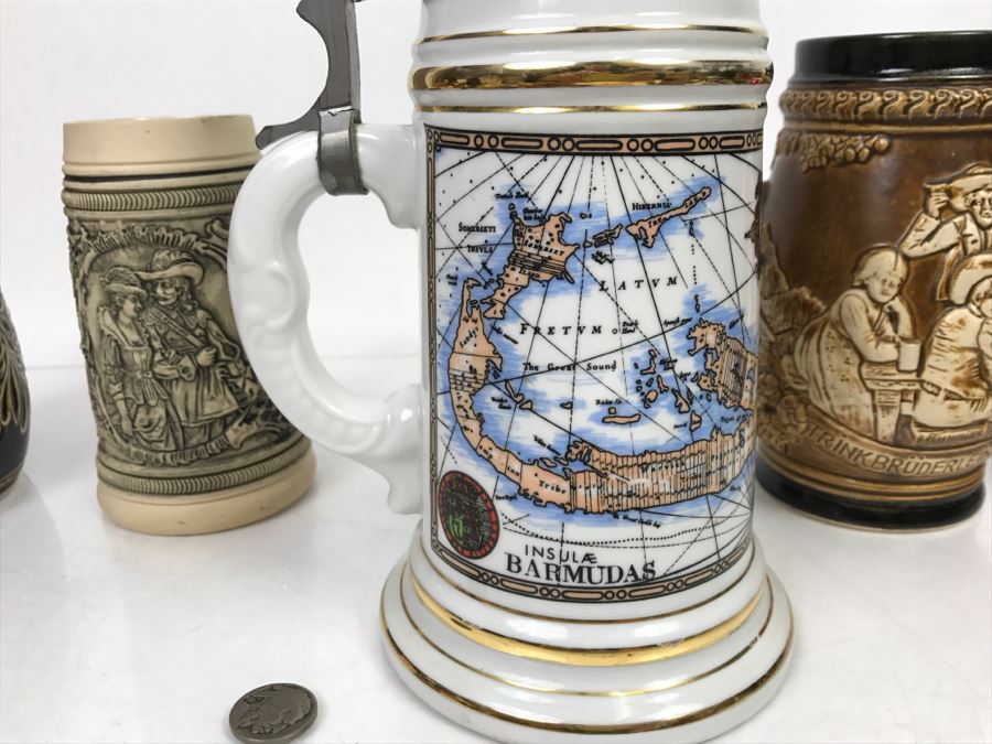 Set Of (4) Beer Steins [Photo 7]