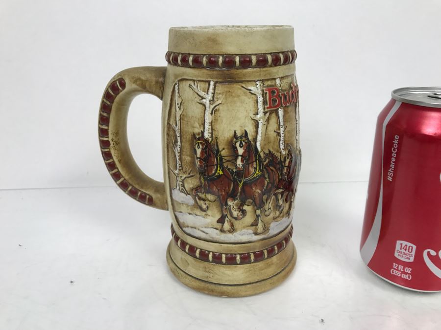 Budweiser Beer Stein Mug By Ceramarte