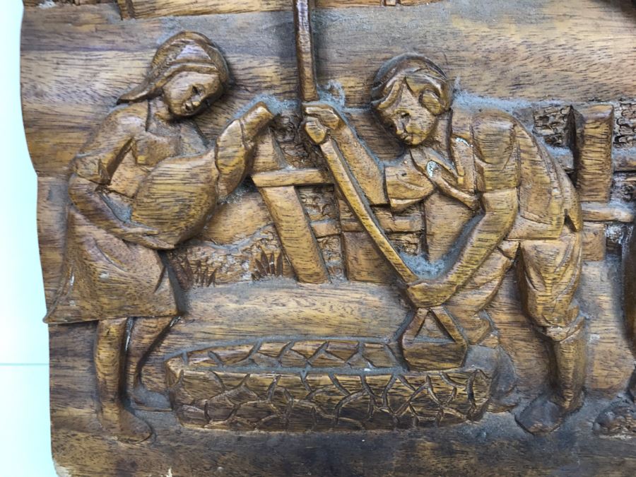 Large Wooden Deep Relief Carving [Photo 6]