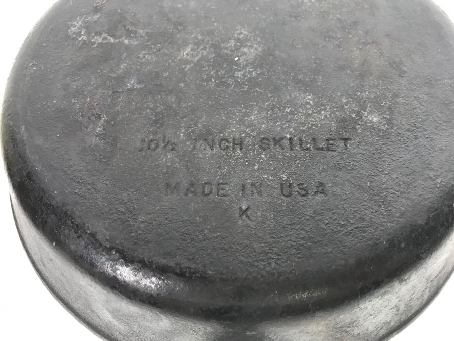 Vintage 10 1/2In Cast Iron Skillet With Lid Wagner Ware [Photo 10]
