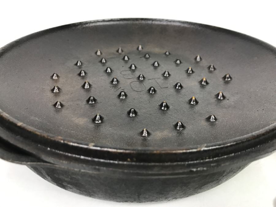 Vintage 10 1/2In Cast Iron Skillet With Lid Wagner Ware [Photo 6]