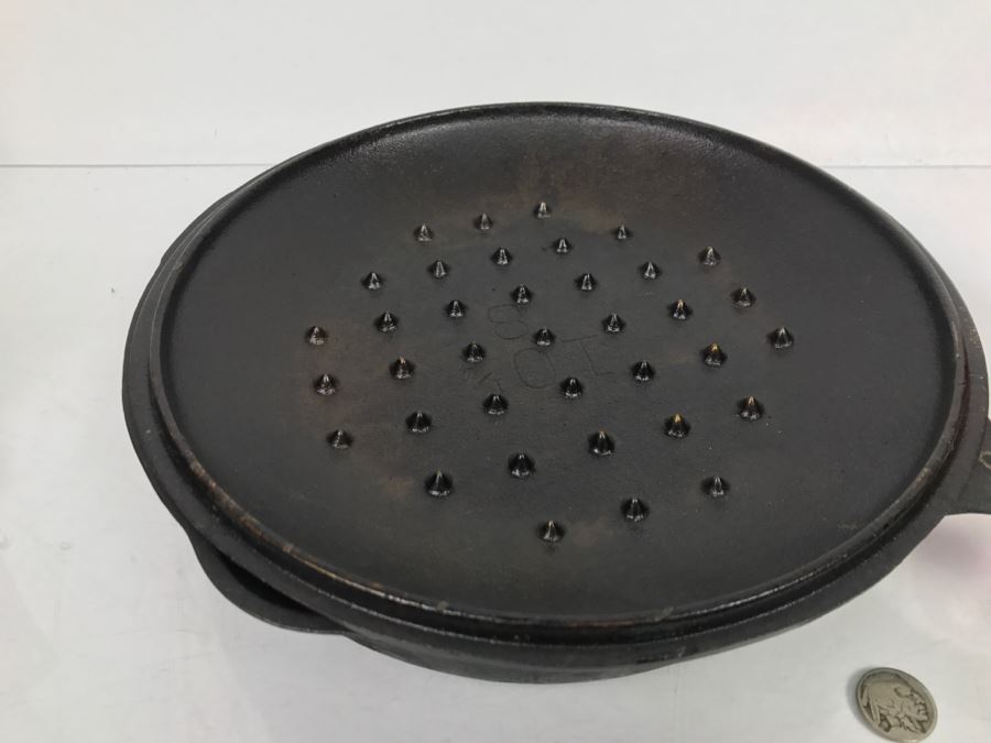 Vintage 10 1/2In Cast Iron Skillet With Lid Wagner Ware [Photo 5]
