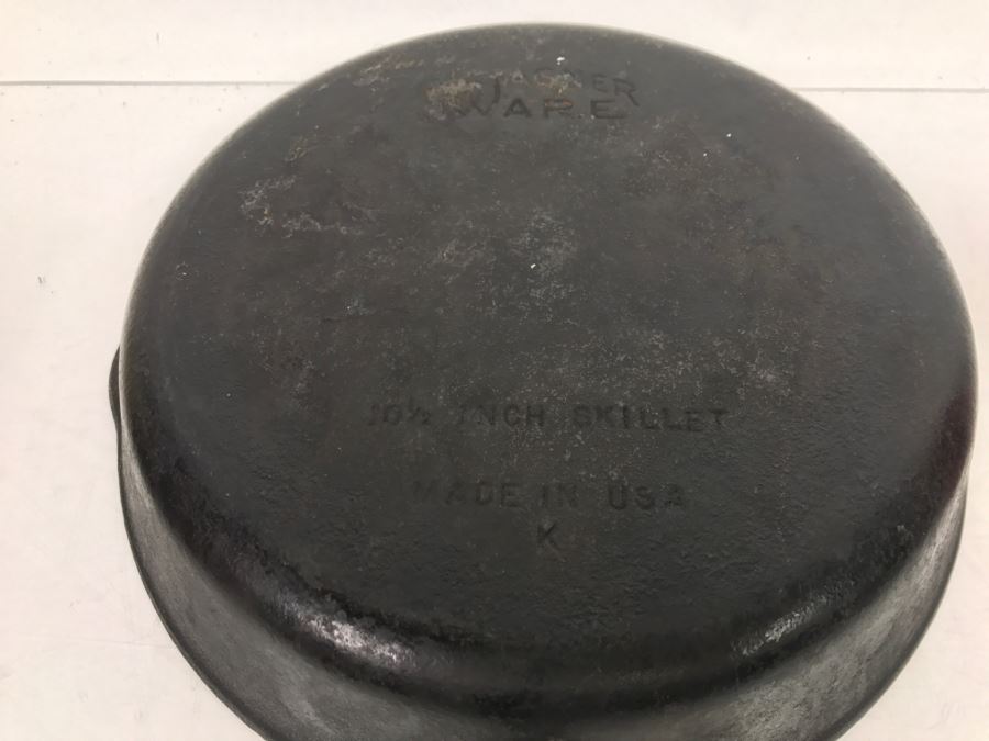 Vintage 10 1/2In Cast Iron Skillet With Lid Wagner Ware