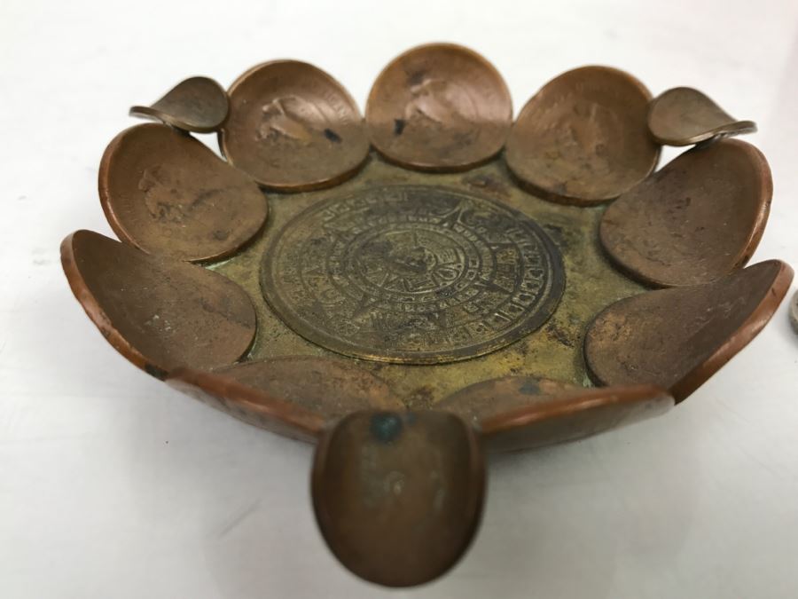 Vintage Ashtray Made Of Old Bent Coins [Photo 1]