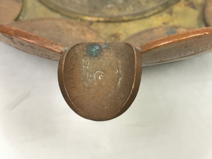 Vintage Ashtray Made Of Old Bent Coins [Photo 8]