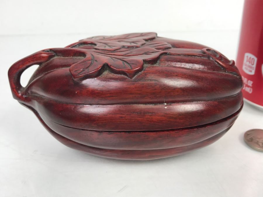Carved Wooden Trinket Box