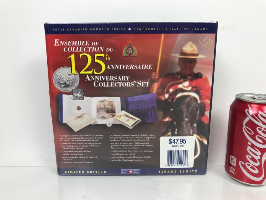 Sealed 125th Anniversary Collectors' Set From The Royal Canadian Mounted Police 1998