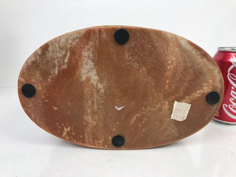 Vintage Incolay Stone Box Featuring Unicorns Signed R Nemith [Photo 12]