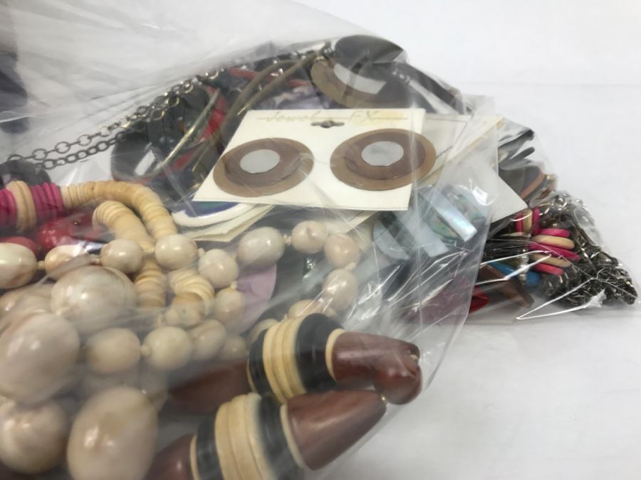 Mixed Bag Of Assorted Costume Jewelry Some Signed Pieces 3.5Lbs [Photo 2]