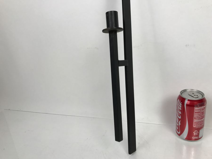 Wrought Iron Wall Hanging Cross Candle Holder [Photo 3]