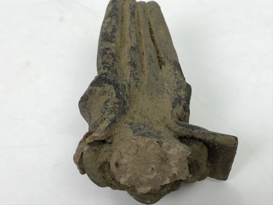 Unearthed Old Pottery Figure Head Artifact Of Unknown Origin [Photo 13]