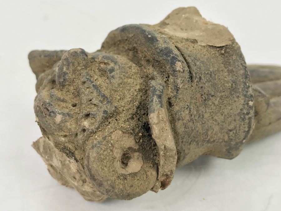 Unearthed Old Pottery Figure Head Artifact Of Unknown Origin [Photo 7]