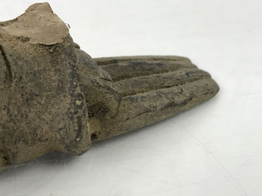 Unearthed Old Pottery Figure Head Artifact Of Unknown Origin [Photo 8]