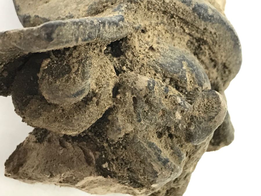 Unearthed Old Pottery Figure Head Artifact Of Unknown Origin [Photo 16]