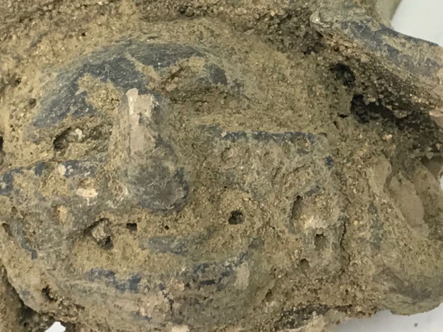 Unearthed Old Pottery Figure Head Artifact Of Unknown Origin [Photo 20]