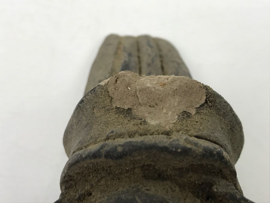 Unearthed Old Pottery Figure Head Artifact Of Unknown Origin [Photo 5]