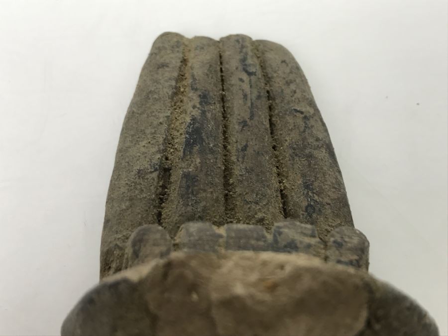 Unearthed Old Pottery Figure Head Artifact Of Unknown Origin [Photo 6]