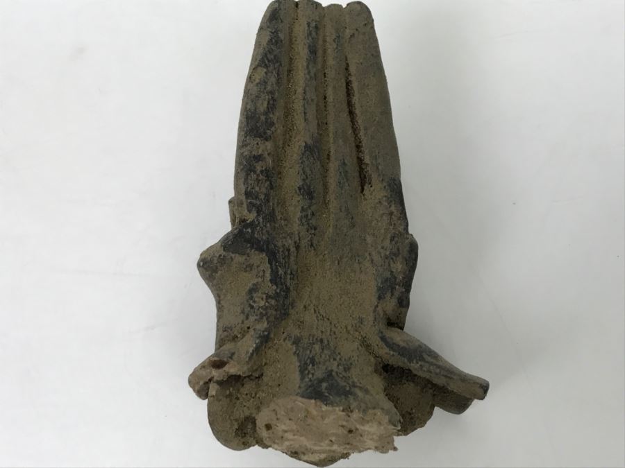 Unearthed Old Pottery Figure Head Artifact Of Unknown Origin [Photo 12]