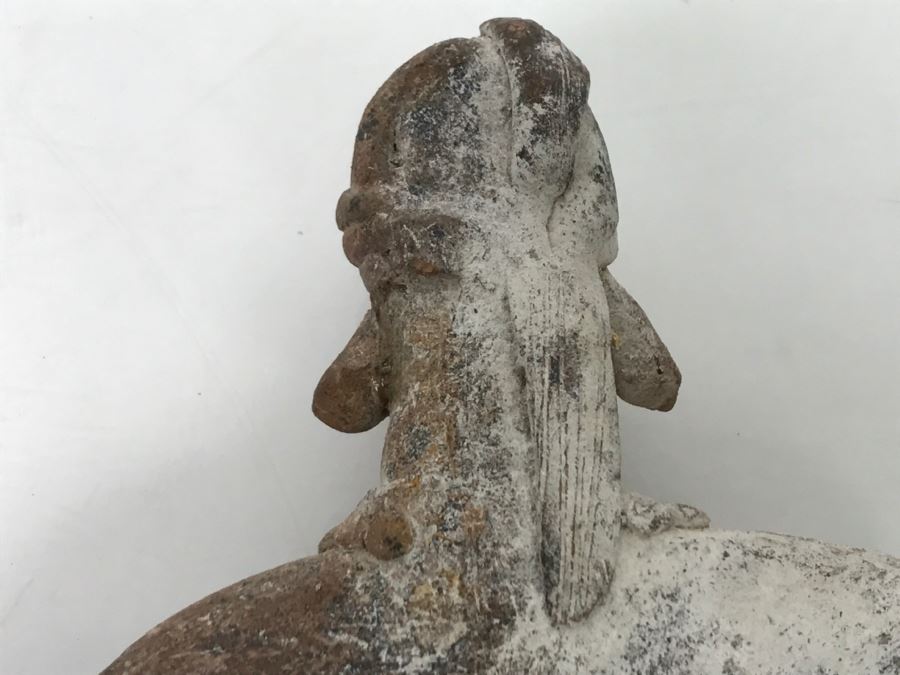 Old Pottery Figure Artifact Of Unknown Origin - Clean Break At Mid ...