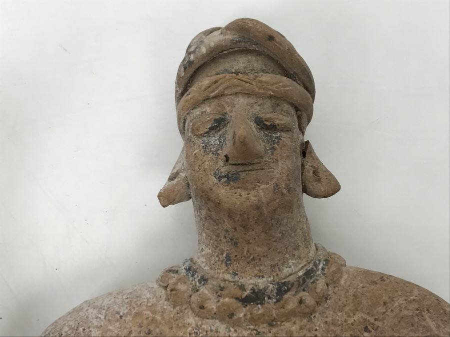 Old Pottery Figure Artifact Of Unknown Origin - Clean Break At Mid-Section Of Figure [Photo 3]