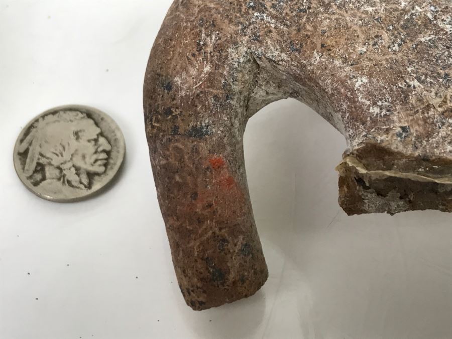 Old Pottery Figure Artifact Of Unknown Origin - Clean Break At Mid-Section Of Figure [Photo 16]