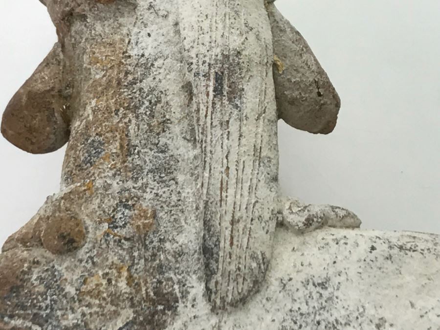 Old Pottery Figure Artifact Of Unknown Origin - Clean Break At Mid-Section Of Figure [Photo 19]