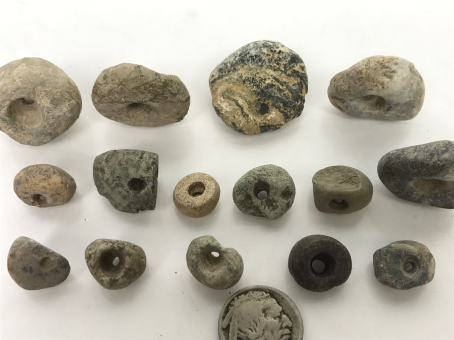 Pre-Columbian Carved Stone Beads