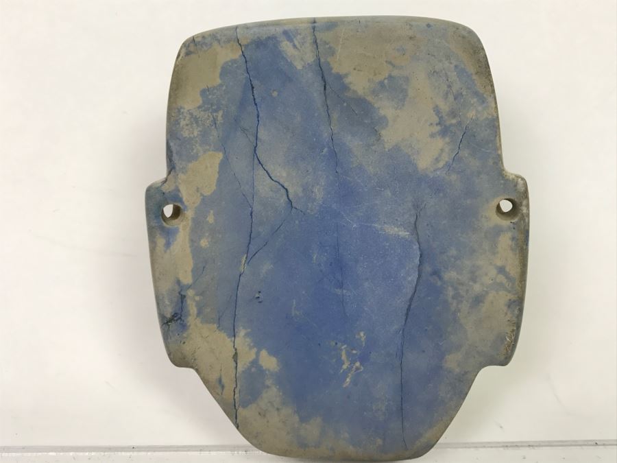 Smooth Carved Stone Face Artifact Of Unknown Origin 254g [Photo 11]